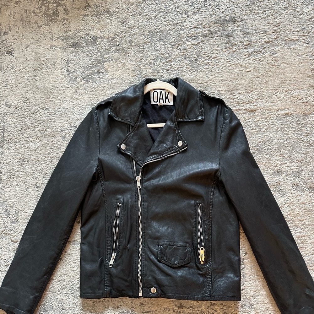 OAK leather jacket, size Small